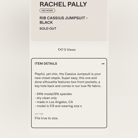 Rachel Pally Rib Cassius Jumpsuit - Picture 9 of 10